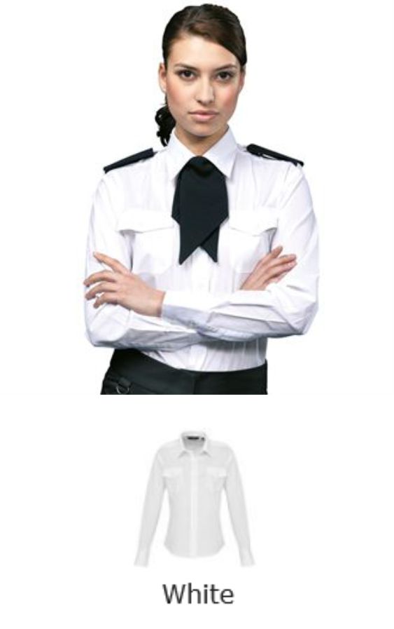 Premier PR310 Ladies Long Sleeve Pilot Shirt